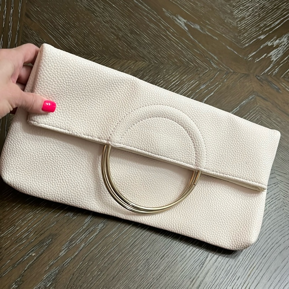 i.CHI light pink clutch Vintage look handbag
